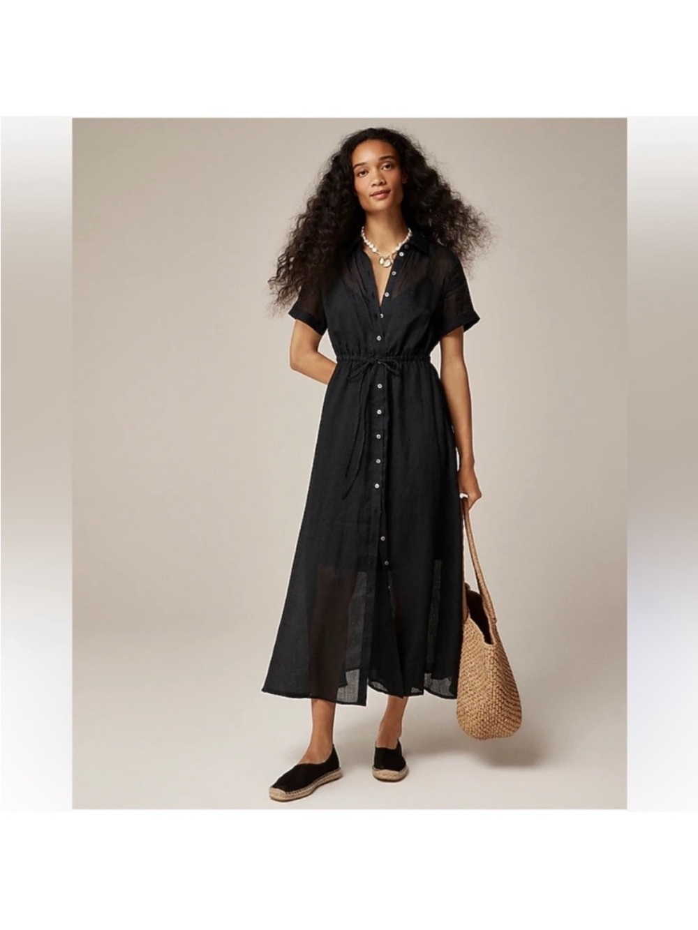J Crew Dress 0P Cerise Black